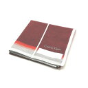 月末も当店でお買い物♪全品P10倍メール便対応OK【売れ筋】【大処分】【未使用ハンカチ】CalvinKleinカルバンクラインハンカチ【レッド系】