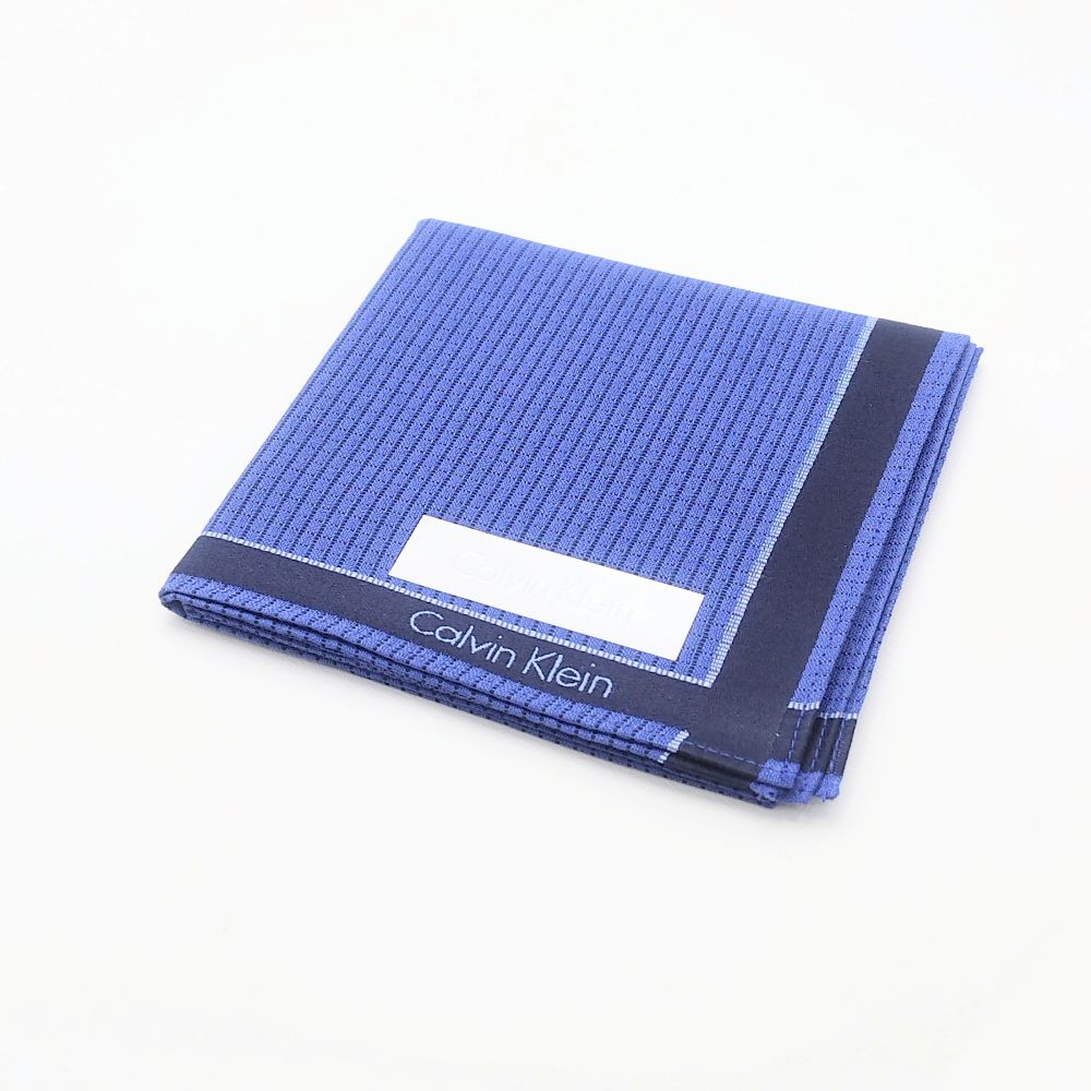 ブラックフライデー♪全品P10倍メール便対応OK【売れ筋】【大処分】【未使用ハンカチ】CalvinKleinカルバンクラインハンカチ【ネイビー系】
