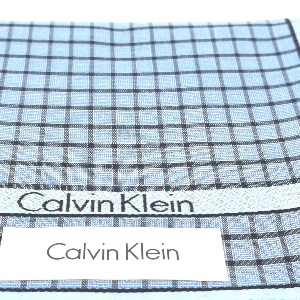 ♪全品P10倍メール便対応OK 売れ筋 大処分 未使用ハンカチ CalvinKleinカルバンクラインハンカチ ブルー系 re-st-10028685 服飾雑貨 リスト サンプル画像2
