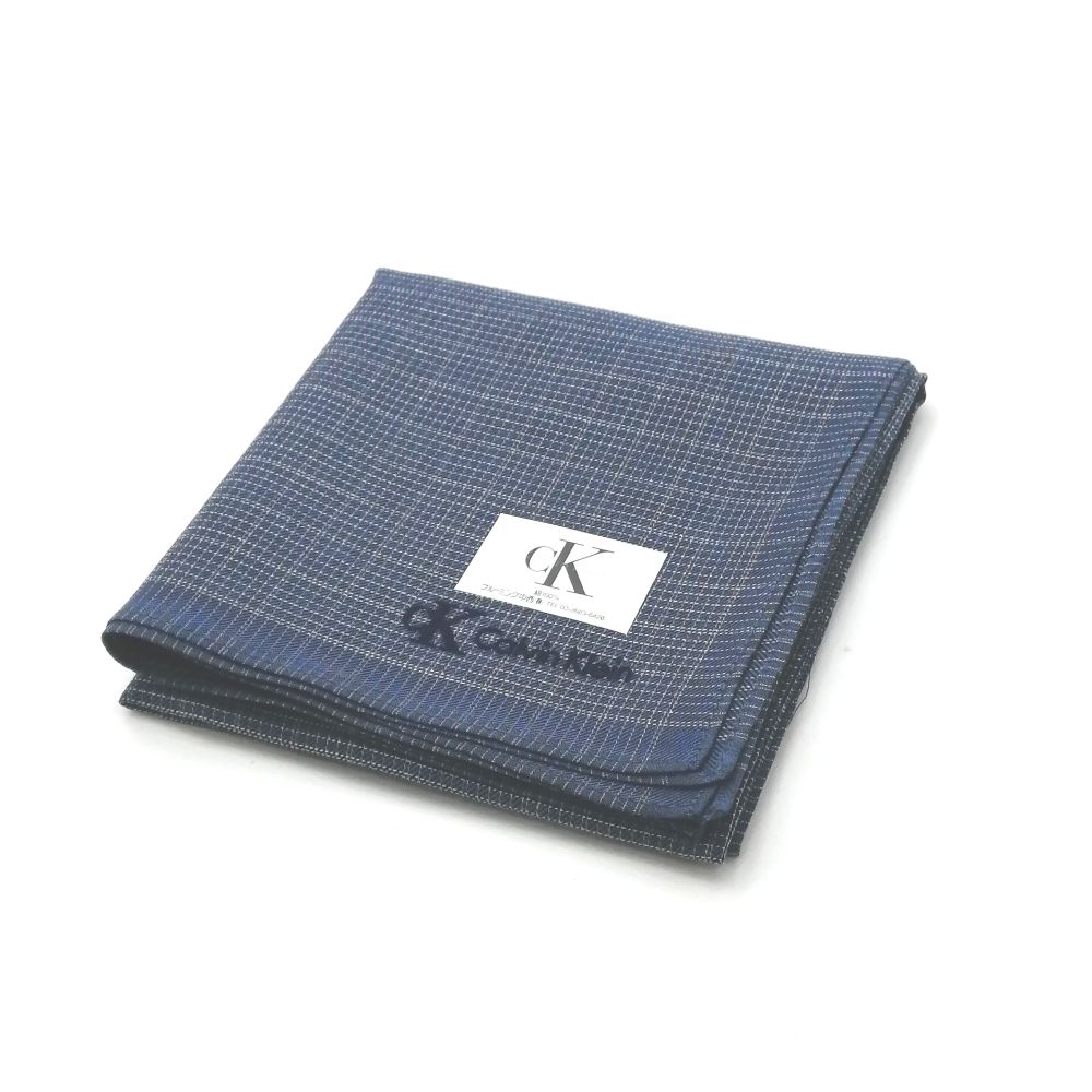 ブラックフライデー♪全品P10倍メール便対応OK【売れ筋】【大処分】【未使用ハンカチ】CalvinKleinカルバンクラインハンカチ【ネイビー系】