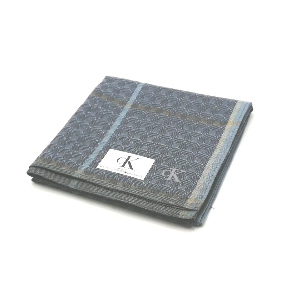 ブラックフライデー♪全品P10倍メール便対応OK【売れ筋】【大処分】【未使用ハンカチ】CalvinKleinカルバンクラインハンカチ【グレー系】