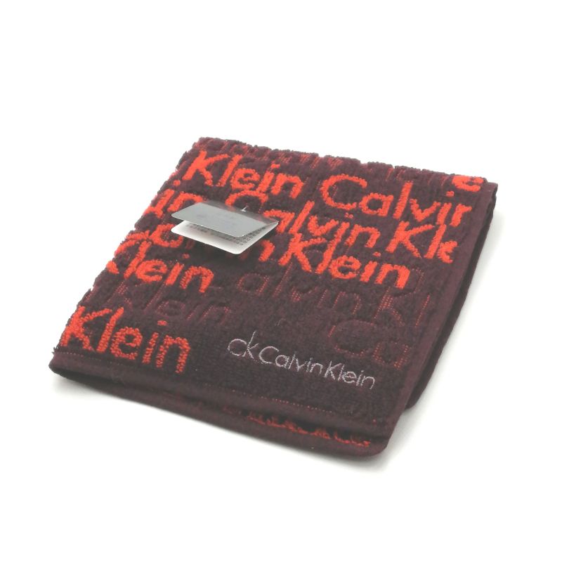 お買い物マラソン♪全品P10倍メール便対応OK【売れ筋】【大処分】【未使用ハンカチ】CalvinKleinカルバンクラインタオルハンカチ【ブラウン系】