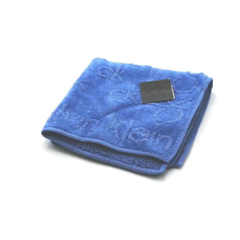 お買い物マラソン♪全品P10倍メール便対応OK【売れ筋】【大処分】【未使用ハンカチ】CalvinKleinカルバンクラインタオルハンカチ【ブルー系】