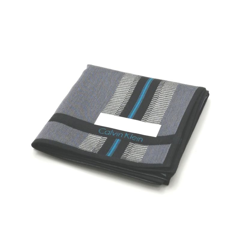 月末も当店でお買い物♪P10倍メール便対応OK【売れ筋】【大処分】【未使用ハンカチ】CalvinKleinカルバンクラインハンカチ【グレー系】