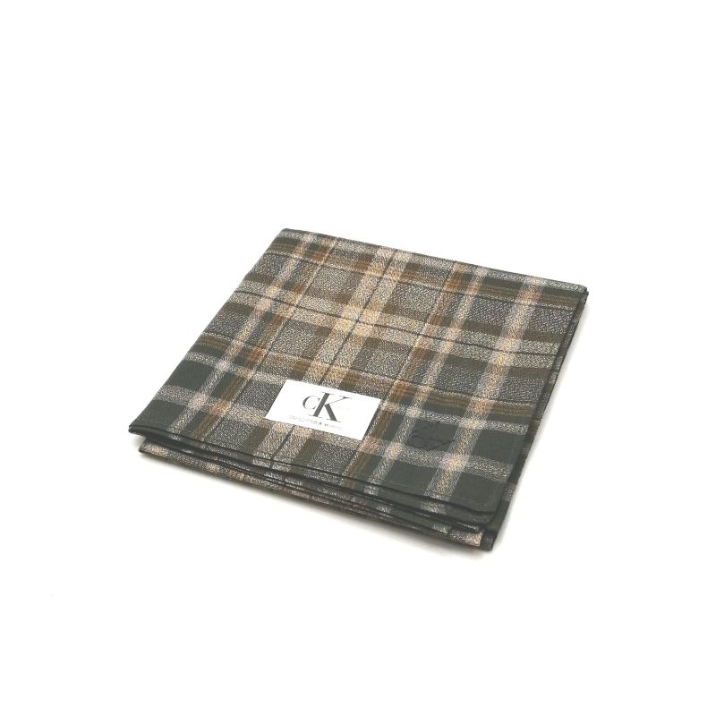 スーパーセール♪全品P10倍メール便対応OK【売れ筋】【大処分】【未使用ハンカチ】CalvinKleinカルバンクラインハンカチ【ブラウン系】
