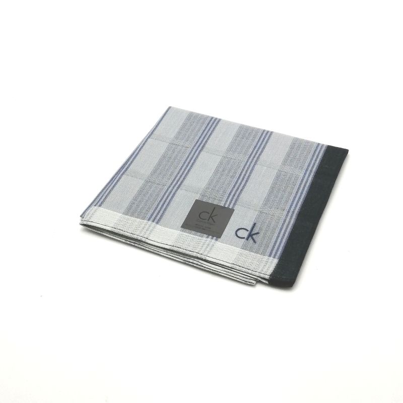 Sセール後夜祭♪全品P10倍メール便対応OK【売れ筋】【大処分】【未使用ハンカチ】CalvinKleinカルバンクラインハンカチ【ブルーグレー系】