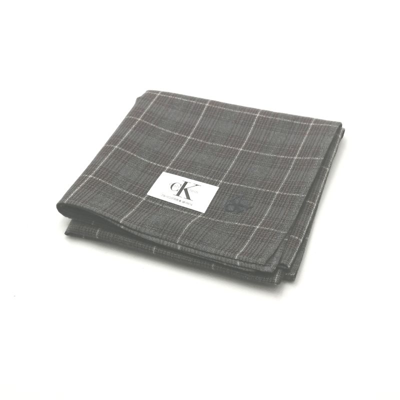 お買物マラソン♪全品P10倍メール便対応OK【売れ筋】【大処分】【未使用ハンカチ】CalvinKleinカルバンクラインハンカチ【グレー系】