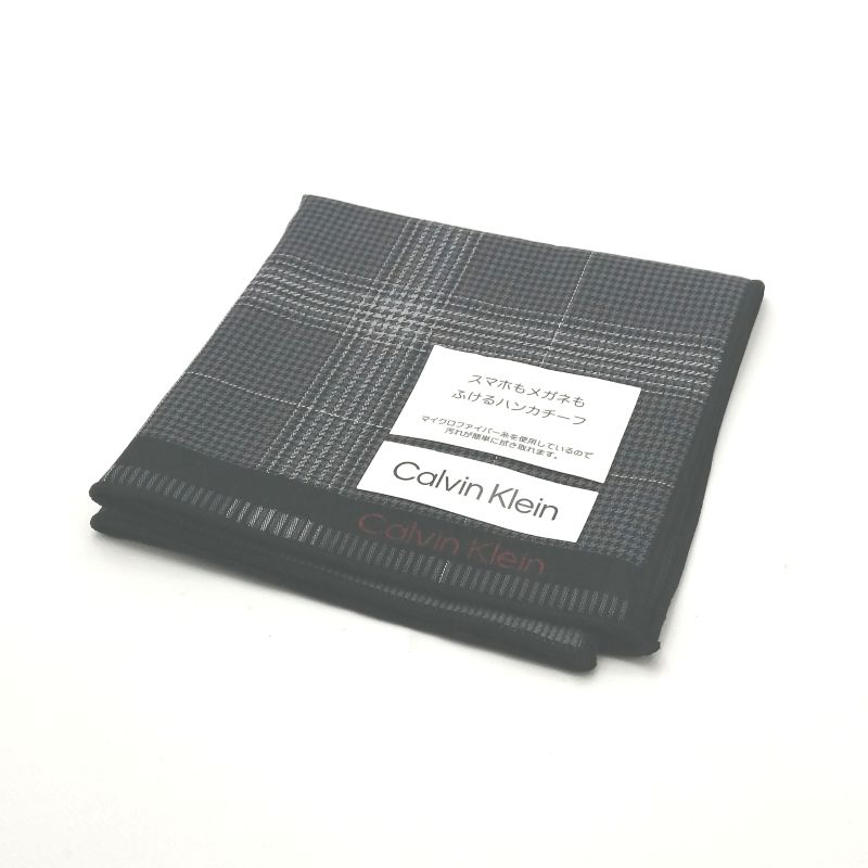 当店でのお買物でSPUトータルP10倍～♪メール便対応OK【売れ筋】【大処分】【未使用ハンカチ】CalvinKleinカルバンクラインタオルハンカチ【グレー系】