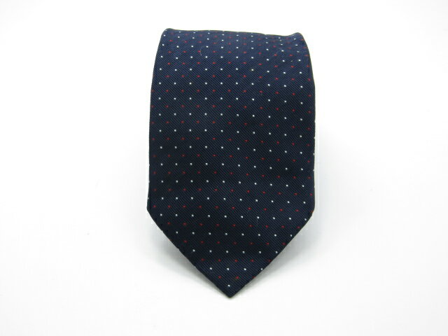 Rakuten - 月末も当店でお買物でお買い物♪P10倍【中古ネクタイ】【値下げ】メール便対応OKCRICKETクリケットネクタイ【パターン・規則柄系】【ネイビー系】【ランクAB】【ネクタイ中古】