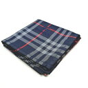 ワンダフルデー♪全品P10倍メール便対応OK【売れ筋】【限定1枚】【未使用ハンカチ】burberrysハンカチ【ネイビー系】