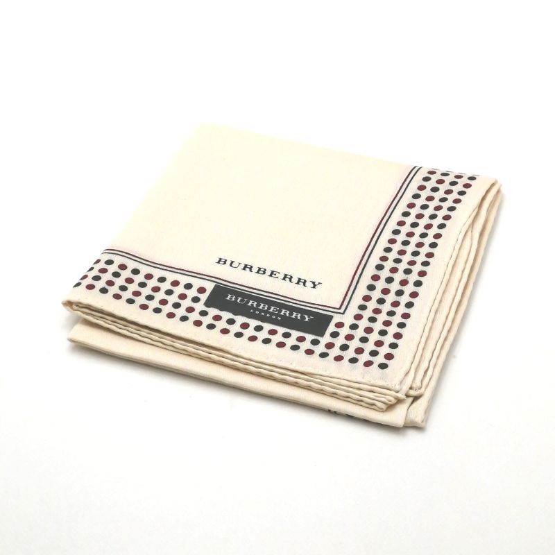 お買い物マラソン♪全品P10倍メール便対応OK【売れ筋】【未使用ハンカチ】BURBERRYバーバリーハンカチ【ベージュ系】
