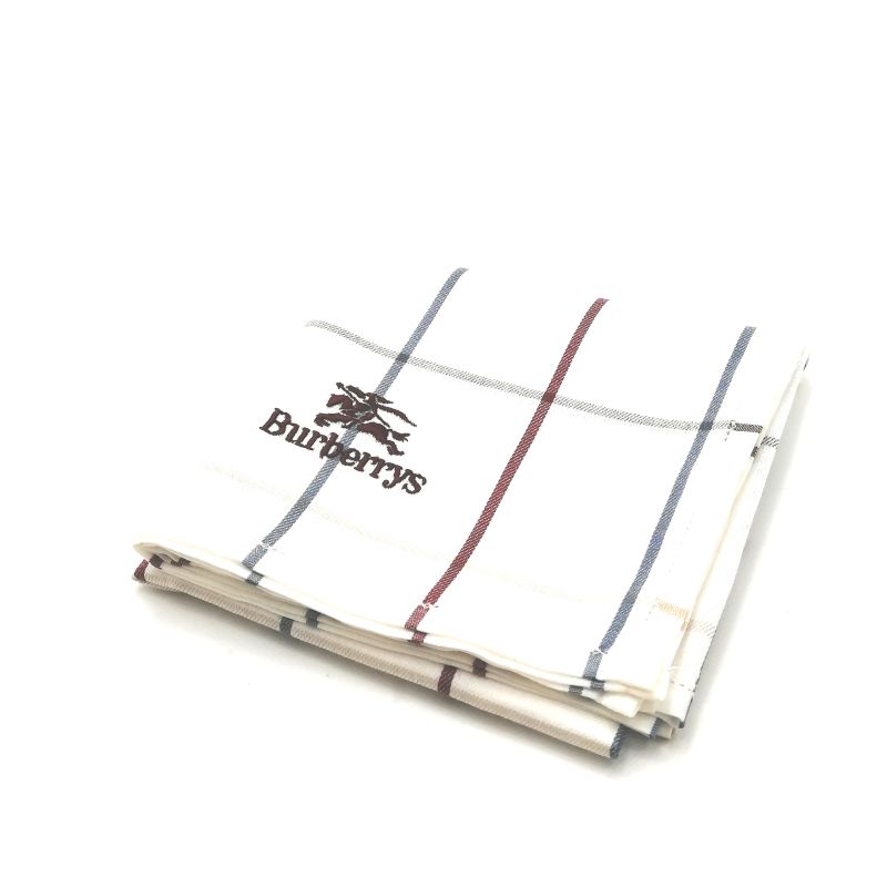 お買い物マラソン♪全品P10倍メール便対応OK【売れ筋】【限定1枚】【未使用ハンカチ】burberrysバーバリーズハンカチ【ホワイト系】