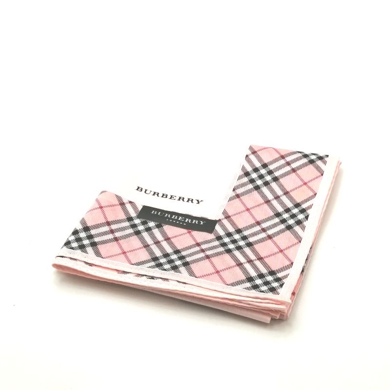 お買い物マラソン♪全品P10倍メール便対応OK【売れ筋】【未使用ハンカチ】BURBERRYバーバリーハンカチ【ピンク系】