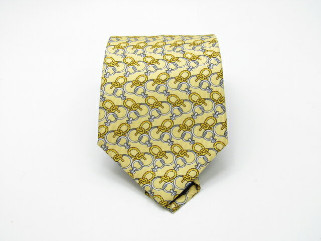 Rakuten - 月末も当店でお買物でお買い物♪P10倍【中古ネクタイ】【大処分】メール便対応OKLANCELランセルネクタイ【パターン・規則柄系】【イエロー系】【ランクAB】【ネクタイ中古】