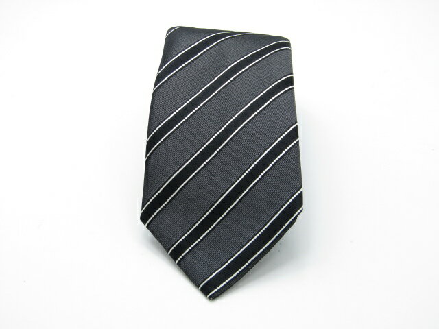 Rakuten - 月末も当店でお買物でお買い物♪P10倍【売れ筋】【大処分】【中古ネクタイ】メール便対応OKDURBANダーバンネクタイ【ストライプ・レジメンタル系】【グレー系】【ランクB】【ネクタイ中古】