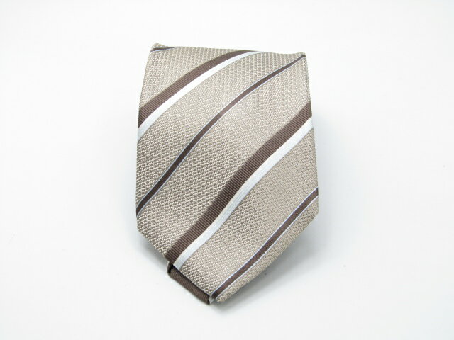 Rakuten - お買物マラソン♪全品P10倍【売れ筋】【中古ネクタイ】メール便対応OKDURBANダーバンネクタイ【ストライプ・レジメンタル系】【ベージュ系】【ランクAB】【ネクタイ中古】