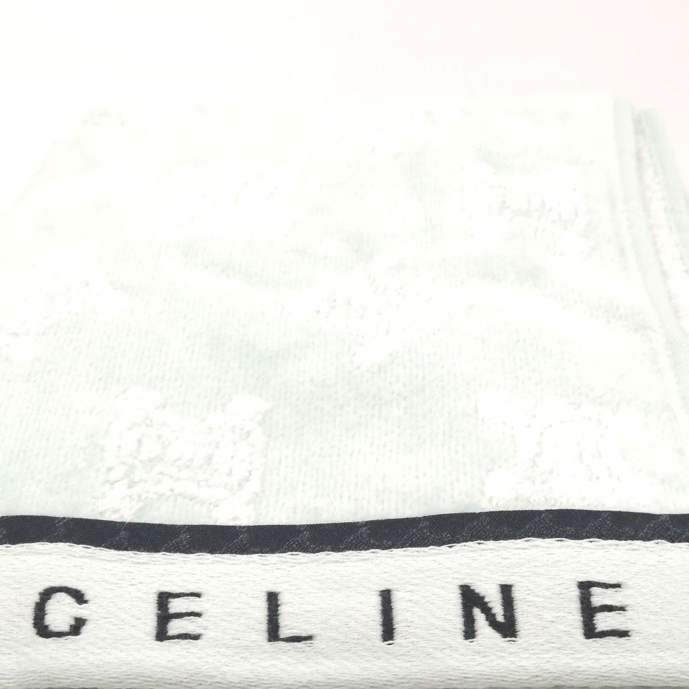 メール便対応OK【売れ筋】【限定1枚】【未使用タオル】CELINEセリーヌフェイスタオル【グリーン系】