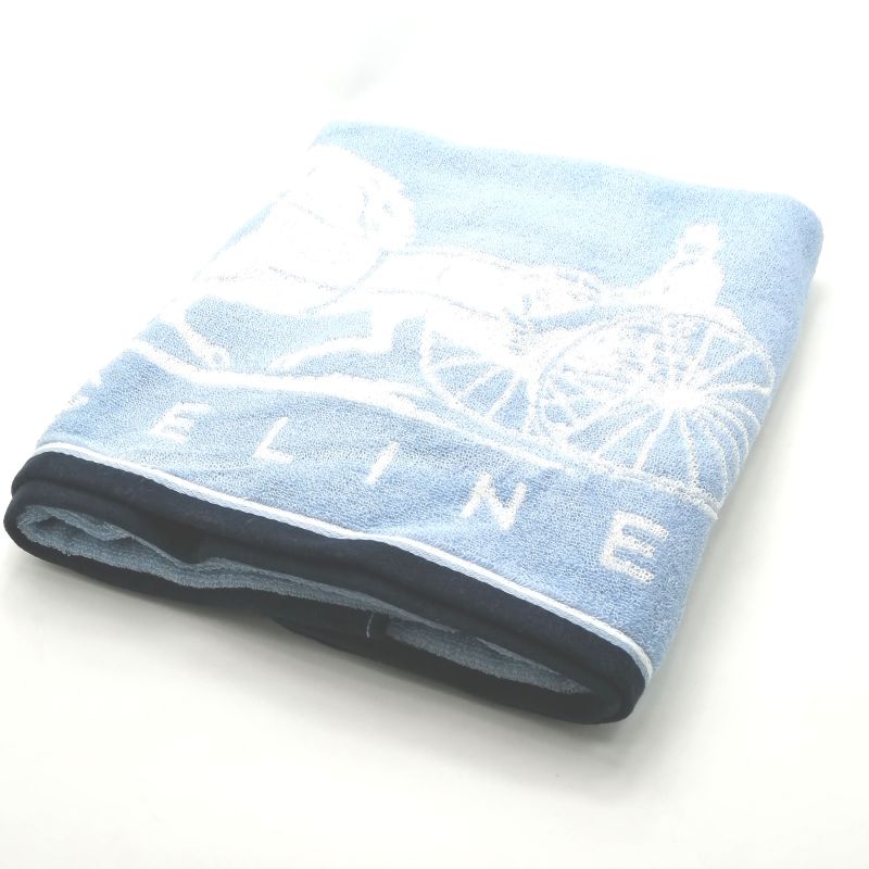 月初も当店でお買い物♪P10倍宅配便送料込【売れ筋】　【現品限り】【未使用タオル】CELINEセリーヌバスタオル【ブルー系】