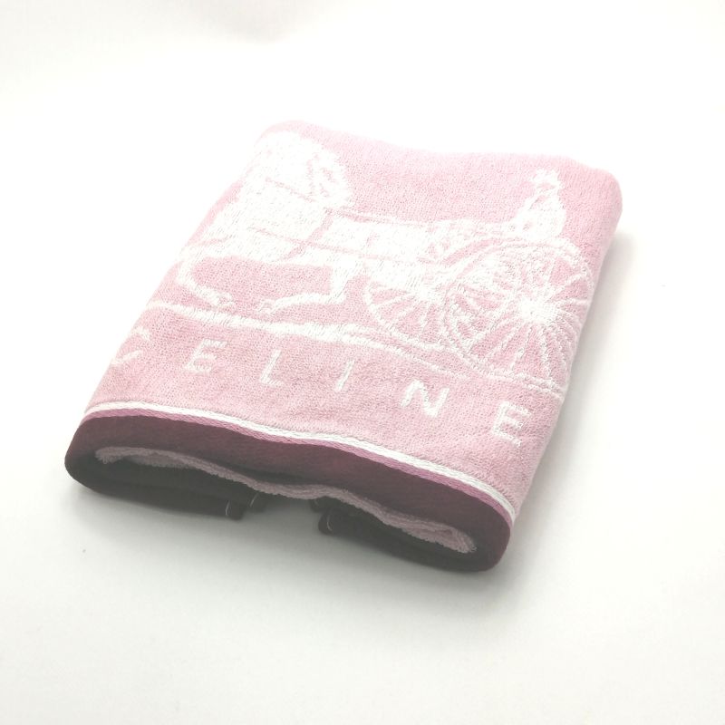 当店でのお買物でSPUトータルP10倍～♪メール便対応OK【売れ筋】【現品限り】【未使用タオル】CELINEセリーヌフェイスタオル【ピンク系】