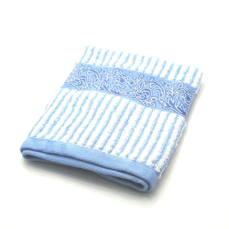 月初も当店でお買い物♪P10倍メール便対応OK【売れ筋】　【訳アリ】【未使用タオル】YVESSAINTLAURENTイヴサンローランウオッシュタオル【ブルー系】