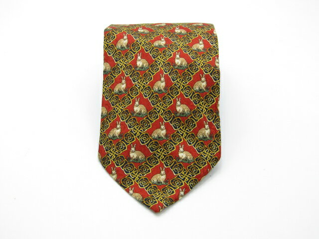 領帶 - 当店でのお買物でSPUトータルP5倍～♪【中古ネクタイ】【大処分】メール便対応OKMCMネクタイ【レッド系】【パターン・規則柄系】【ランクAB】【ネクタイ中古】