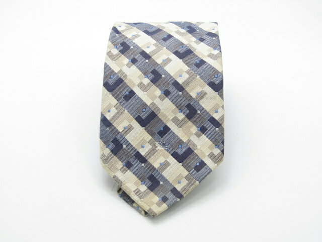 当店はやります♪20迄P10倍【売れ筋】】【値下げ】【中古ネクタイ】メール便対応OKburberrysバーバリーズネクタイ【パターン・規則柄系】【ベージュ系】【ランクAB】【ネクタイ中古】