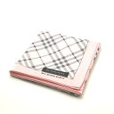 暑い日はお家でお買い物♪全品P10倍メール便対応OK【売れ筋】【未使用ハンカチ】BURBERRYバーバリーハンカチ【ピンク系】