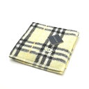 暑い日はお家でお買い物♪全品P10倍メール便対応OK【売れ筋】【限定1枚】【未使用ハンカチ】BURBERRYバーバリータオルハンカチ【イエロー系】