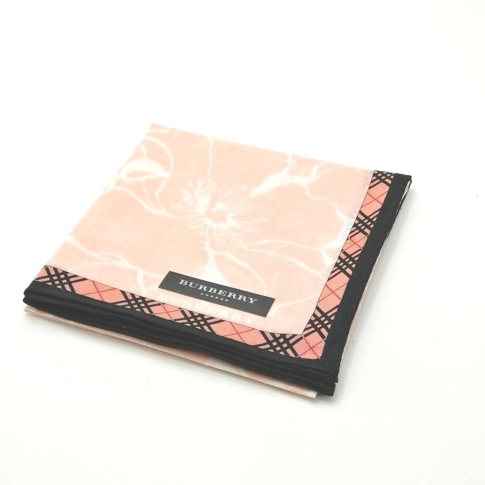 今週もやります♪全品P10倍メール便対応OK【売れ筋】【未使用ハンカチ】BURBERRYバーバリーハンカチ【ピンク系】