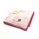 暑い日はお家でお買い物♪全品P10倍メール便対応OK【売れ筋】 【未使用ハンカチ】CELINEセリーヌタオルハンカチ【ピンク系】