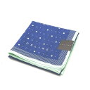暑い日はお家でお買い物♪全品P10倍メール便対応OK【売れ筋】】【未使用ハンカチ】CELINEセリーヌハンカチ【ブルー系】