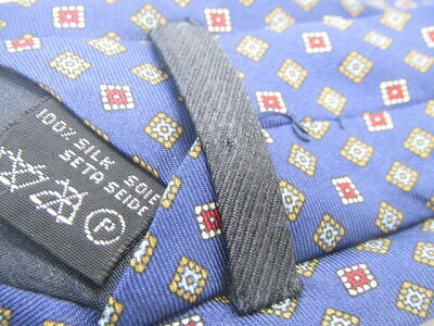 月末も当店でお買い物♪全品P10倍【中古ネクタイ】【メール便対応OKdunhill ダンヒルネクタイ【パターン・規則柄系】【ネイビー系】【ランクAB】【ネクタイ中古】