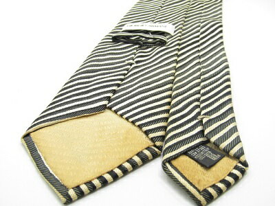 【中古ネクタイ】メール便対応OKGIORGIO ARMANI ジョルジオアルマーニネクタイ【ベージュ系】【ストライプ・レジメンタル系】【ランクAB】【ネクタイ中古】
