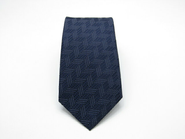 GIORGIO ARMANI - 今週もやります♪全品P10倍【中古ネクタイ】メール便対応OKGIORGIO ARMANI ジョルジオアルマーニネクタイ【ネイビー系】【パターン・規則柄系】【ランクA】【ネクタイ中古】