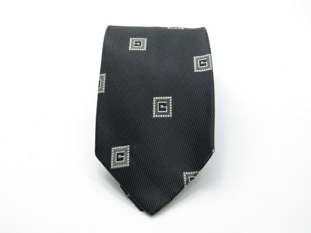 Rakuten - 月末も当店でお買物でお買い物♪P10倍【中古ネクタイ】メール便対応OKGUCCIグッチネクタイ【ロゴ系】【ブラック系】【ランクAB】【ネクタイ中古】
