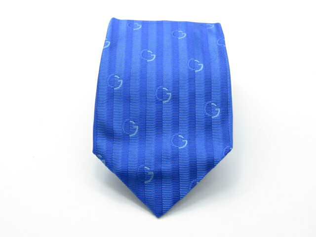 Rakuten - お買物マラソン♪全品P10倍【中古ネクタイ】メール便対応OKGUCCIグッチネクタイ【パターン・規則柄系】【ブルー系】【ランクA】【ネクタイ中古】
