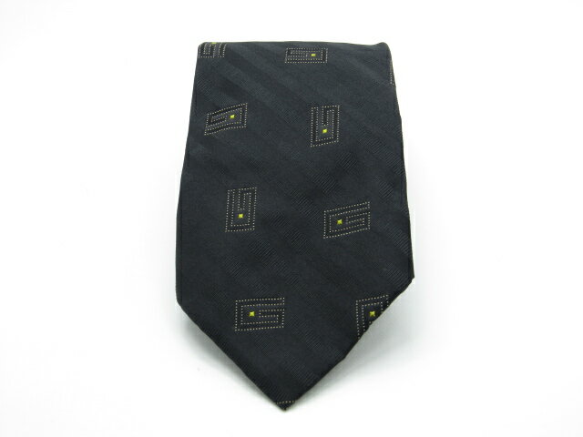 GUCCI - お買い物マラソン♪全品P10倍【中古ネクタイ】メール便対応OKGUCCIグッチネクタイ【ストライプ・レジメンタル系】【ブラック系】【ランクAB】【ネクタイ中古】