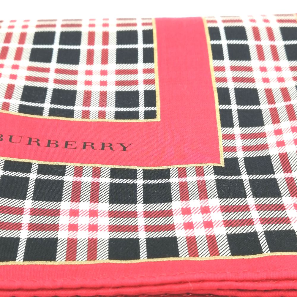 月末も当店でお買い物♪全品P10倍メール便対応OK【売れ筋】【未使用ハンカチ】BURBERRYバーバリーハンカチ【ネイビー系】