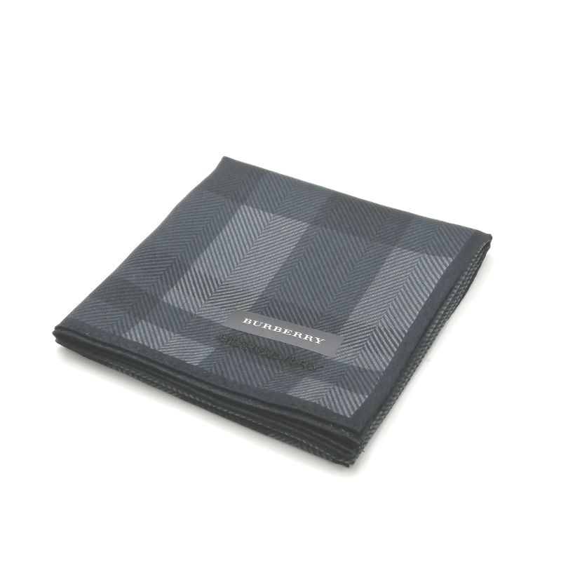 お買物マラソン♪全品P10倍メール便対応OK【売れ筋】【未使用ハンカチ】BURBERRYバーバリーハンカチ【グレー系】