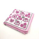 ワンダフルデー♪全品P10倍メール便対応OK【売れ筋】 【限定1枚】【未使用ハンカチ】YVESSAINTLAURENTイヴサンローランハンカチ【ピンク系】