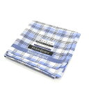 ワンダフルデー♪全品P10倍メール便対応OK【売れ筋】 【限定1枚】【未使用ハンカチ】YVESSAINTLAURENTイヴサンローランハンカチ【ブルー系】