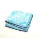 ワンダフルデー♪全品P10倍メール便対応OK【売れ筋】 【未使用ハンカチ】YVESSAINTLAURENTイヴサンローランタオルハンカチ【ブルー系】
