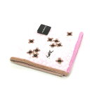 ワンダフルデー♪全品P10倍メール便対応OK【売れ筋】 【未使用ハンカチ】YVESSAINTLAURENTイヴサンローランタオルハンカチ【ピンク系】
