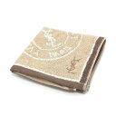 ワンダフルデー♪全品P10倍メール便対応OK【売れ筋】 【未使用ハンカチ】YVESSAINTLAURENTイヴサンローランタオルハンカチ【ブラウン系】
