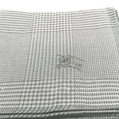 メール便対応OK【売れ筋】　【限定1枚】【未使用ハンカチ】BURBERRY ハンカチ【グレー系】