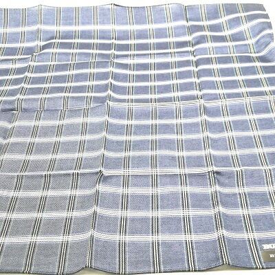 メール便対応OK【売れ筋】　【限定1枚】【未使用ハンカチ】BURBERRY ハンカチ【ネイビー系】