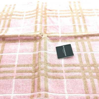 メール便対応OK【売れ筋】【限定1枚】【未使用ハンカチ】BURBERRY タオルハンカチ【ピンク系】