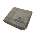 ワンダフルデー♪全品P10倍メール便対応OK【売れ筋】【限定1枚】【未使用ハンカチ】BURBERRY ハンカチ【ブラウン系】