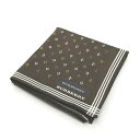ワンダフルデー♪全品P10倍メール便対応OK【売れ筋】【限定1枚】【未使用ハンカチ】BURBERRY ハンカチ【ブラウン系】