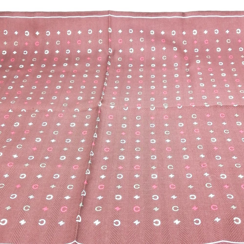 月末も当店でお買い物♪全品P10倍メール便対応OK【売れ筋】　【未使用ハンカチ】CELINEセリーヌハンカチ【ブラウン系】